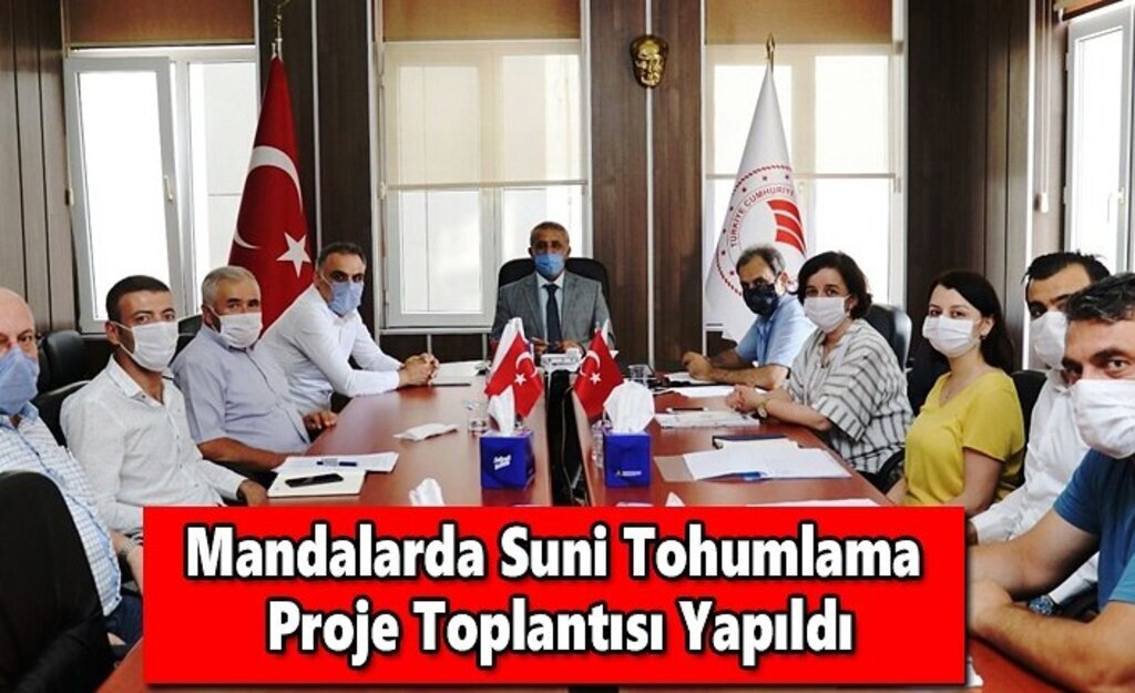 Mandalarda Suni Tohumlama Proje Toplantısı Yapıldı
