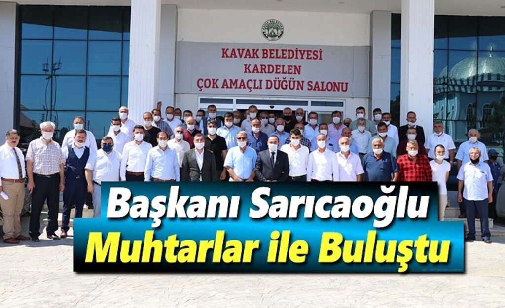 Başkan Sarıcaoğlu, Muhtarlar ile istişare toplantısı yaptı