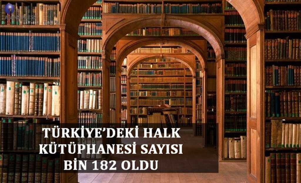 Türkiye'Deki halk kütüphanesi bin 182 oldu