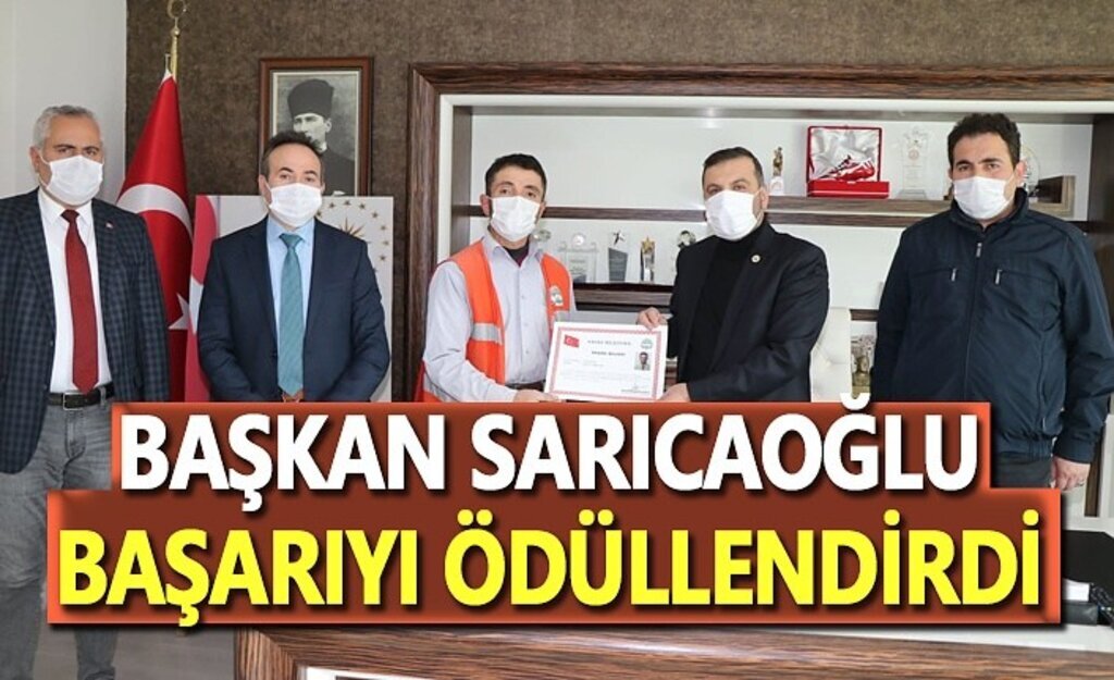 Başkan Sarıcaoğlu, Başarıyı ödüllendirdi