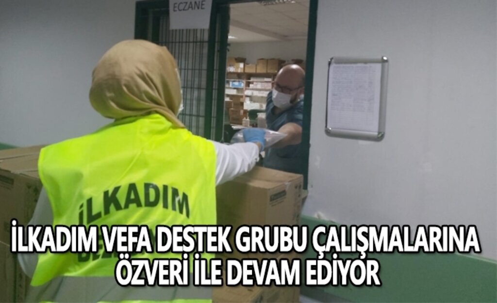 İlkadım vefa destek grubu çalışmalarına özveri ile devam ediyor