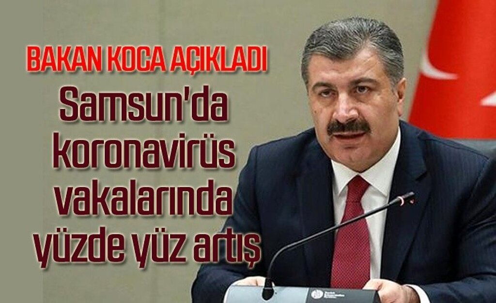 Samsun'da koronavirüs vakalarında yüzde yüz artış