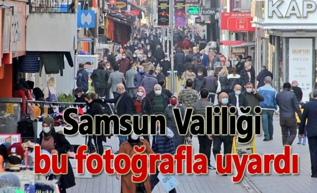Samsun Valiliği bu fotoğrafla uyardı