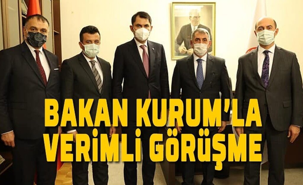 Milletvekili Köktaş ve İlçe Belediye Başkanları Bakan Kurum ile görüştü