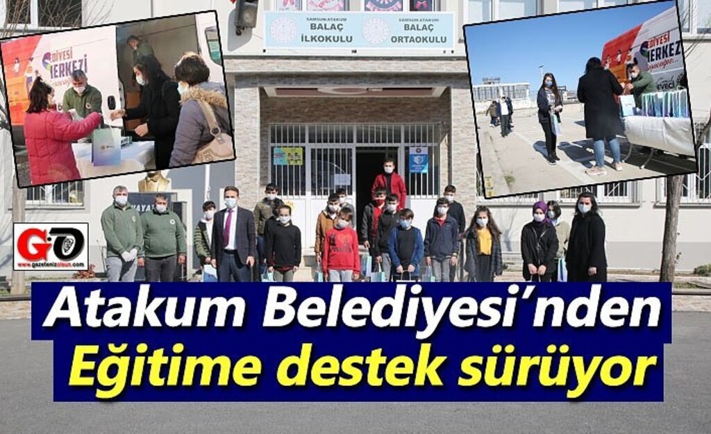 Atakum Belediyesi’nden eğitime destek sürüyor