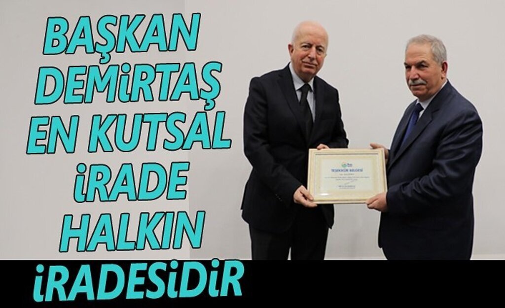 Başkan Demirtaş, En Kutsal İrade Halkın İradesidir
