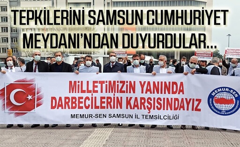 Samsun'dan yükselen ortak ses: Milletimizin yanında, darbecilerin karşısındayız