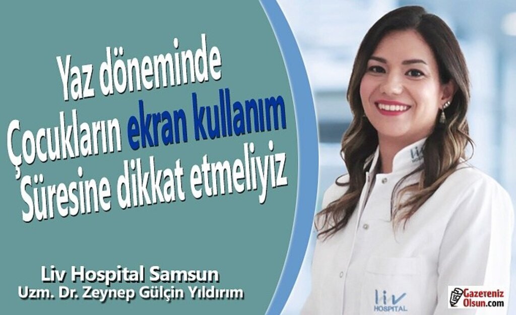 Yaz döneminde çocukların ekran kullanım süresine dikkat etmeliyiz