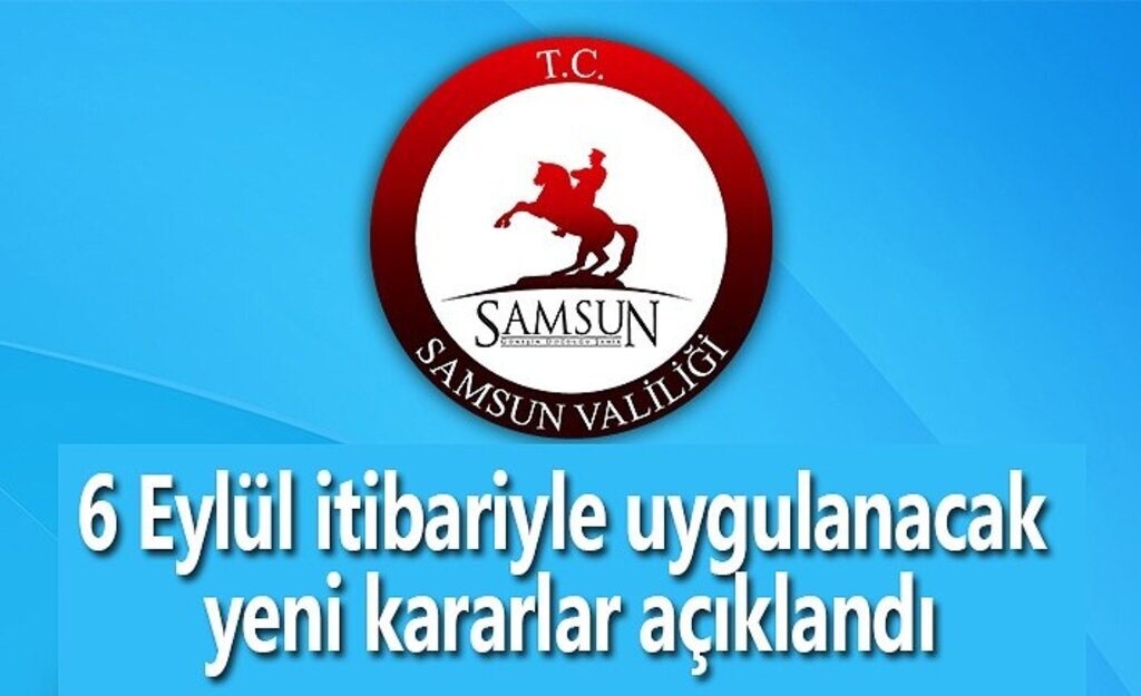 Samsun Valiliği yeni kararları açıkladı, PCR negatif test raporu nerelerde istenilecek!