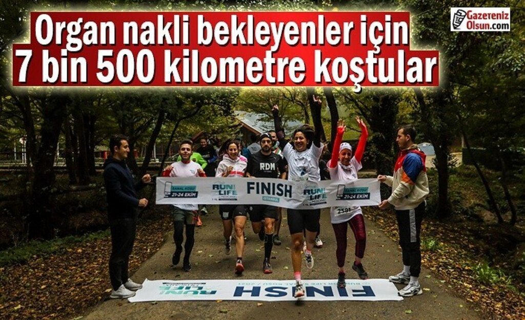 Organ nakli bekleyenler için 7 bin 500 kilometre koştular
