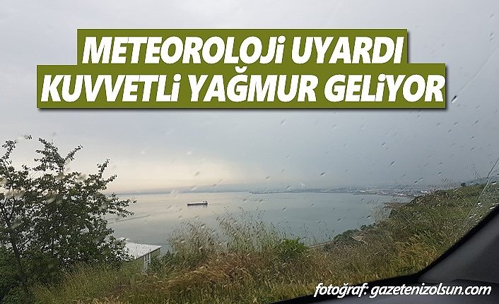 Samsun'a sel uyarısı, Kuvvetli Yağış Geliyor