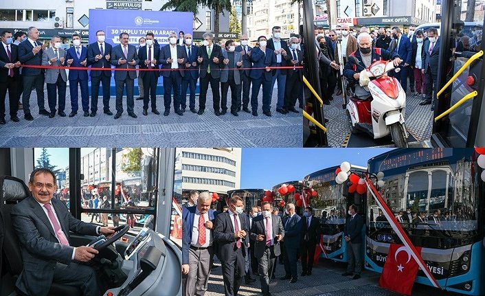Samsun Büyükşehir Belediyesi 30 otobüs daha aldı