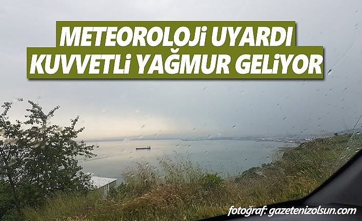 Samsun'da sağanak yağış ve rüzgar uyarısı