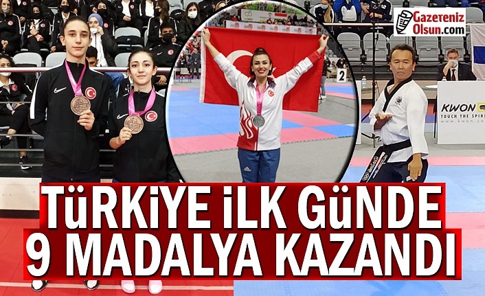 Türkiye'ye Poomsae Şampiyonasından 9 Madalya