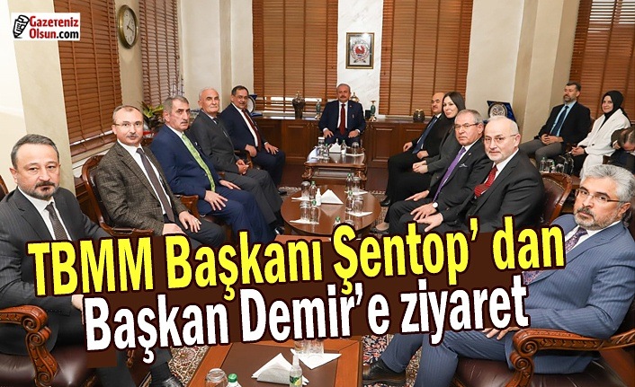 TBMM Başkanı Şentop’ dan Başkan Demir’e ziyaret