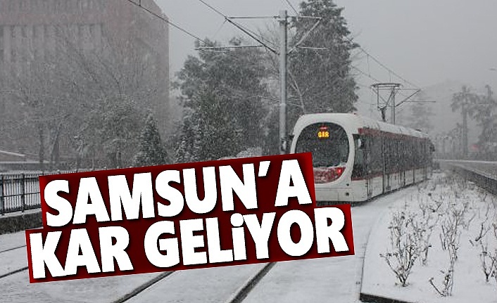 Samsun'a yoğun kar yağışı uyarısı