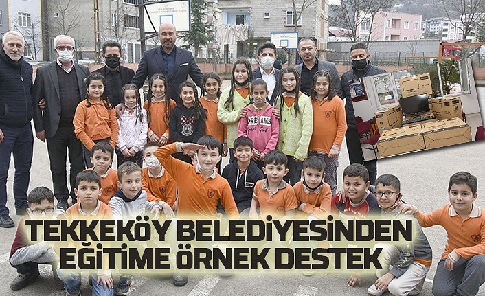 Tekkeköy Belediyesi'nden okullara teknoloji desteği