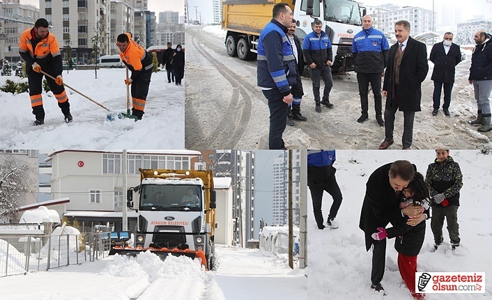 Atakum Belediyesi kar ile mücade ediyor! Atakum Haberleri