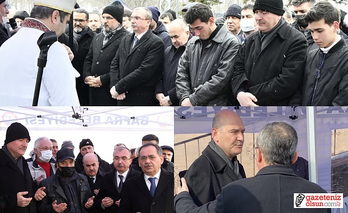 Bakan Süleyman Soylu Samsun'da kuzeninin cenaze törenine katıldı