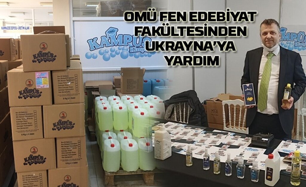 Samsun'dan Ukrayna'ya temizlik malzemesi yardımı
