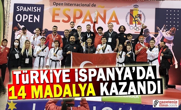 Türkiye İspanya’da 14 madalya Kazandı