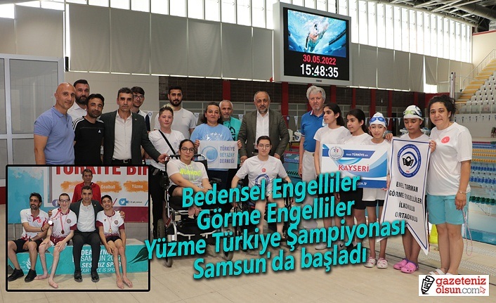 Bedensel Engelliler ve Görme Engelliler Yüzme Türkiye Şampiyonası Başladı