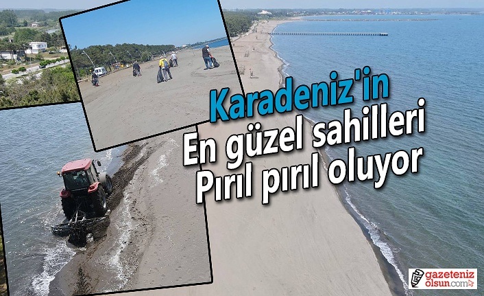 Karadeniz'in en güzel sahilleri pırıl pırıl oluyor