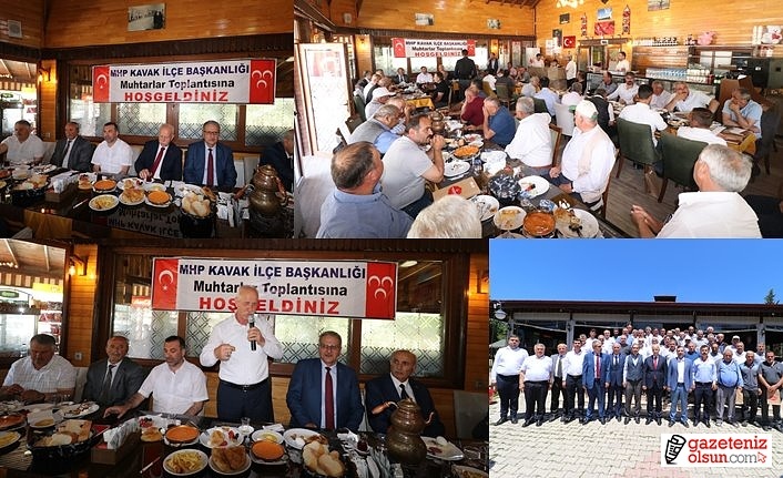 MHP Samsun Kavak'ta muhtarlar ve esnaflarla bir araya geldi