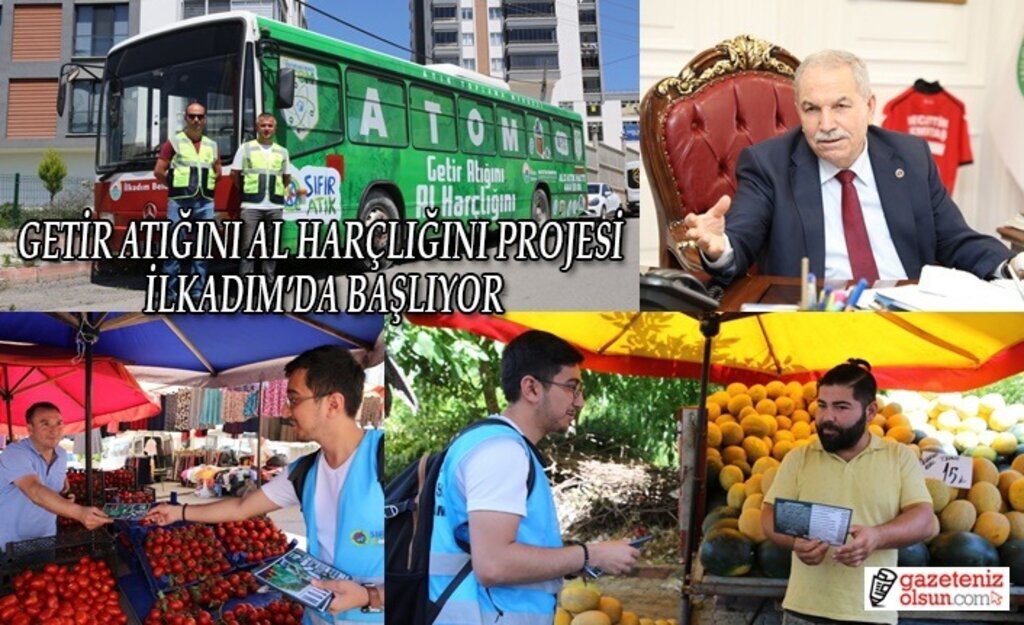 Getir atığını al harçlığını projesi İlkadım'da başlıyor