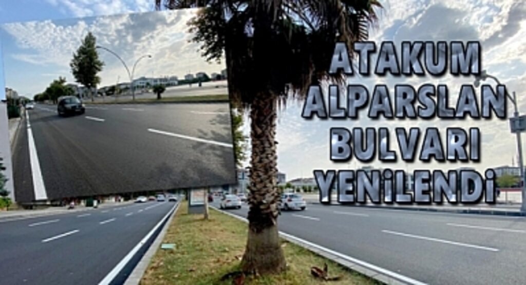 Atakum Alparslan Bulvarı yenilendi