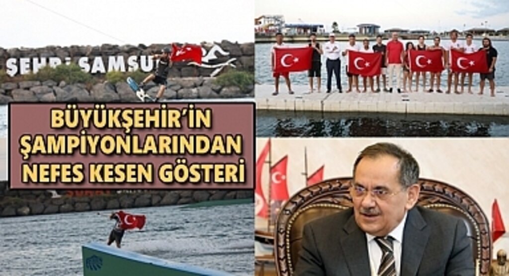 Büyükşehir'in şampiyonlarından nefes kesen gösteri