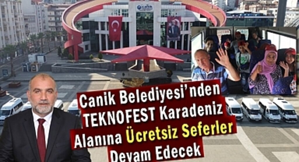 Canik Belediyesi’nden TEKNOFEST Karadeniz’e Anısına Özel Hediye 
