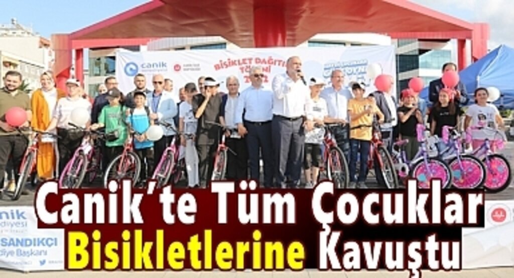Canik’te Tüm Çocuklar Bisikletlerine Kavuştu