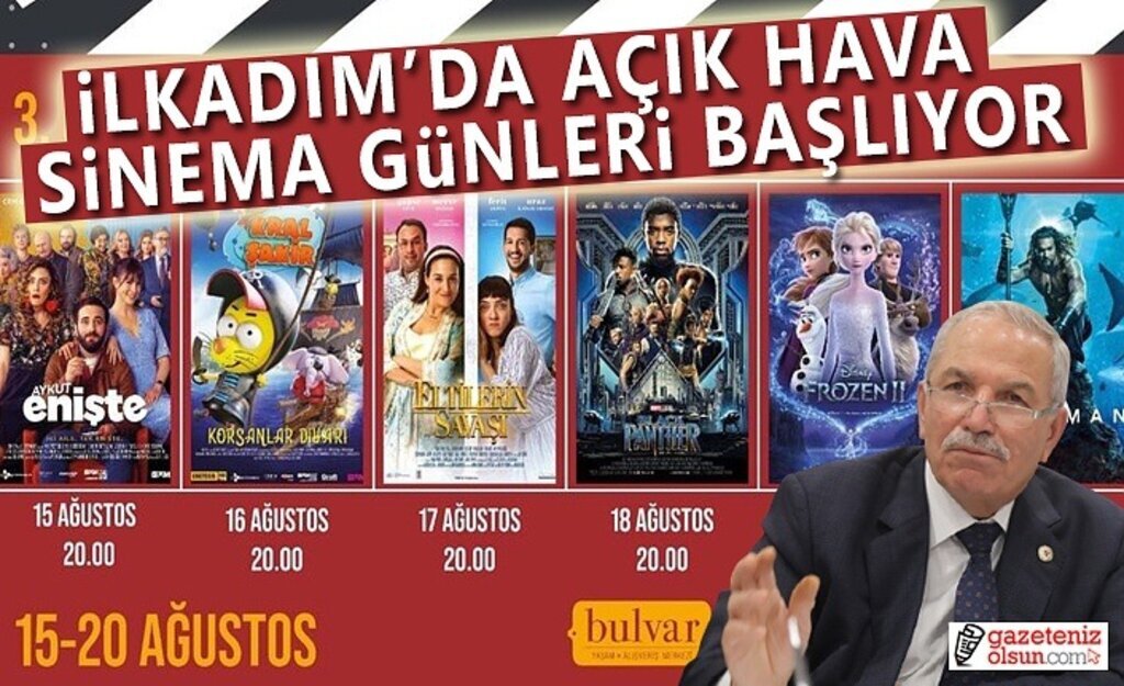 İlkadım'da Açık Hava Sinema Günleri Başlıyor