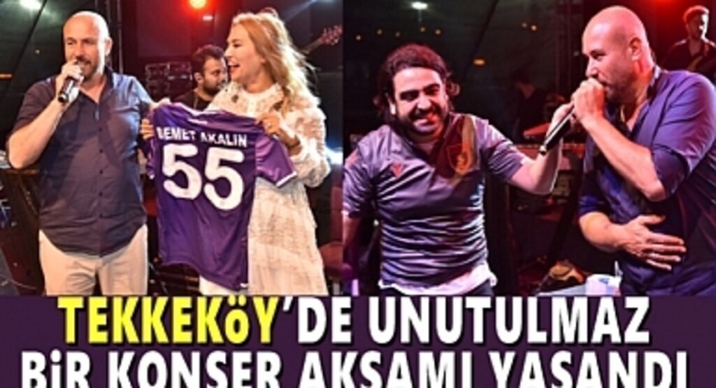 Tekkeköy’de Selçuk Balcı ve Demet Akalın rüzgarı esti
