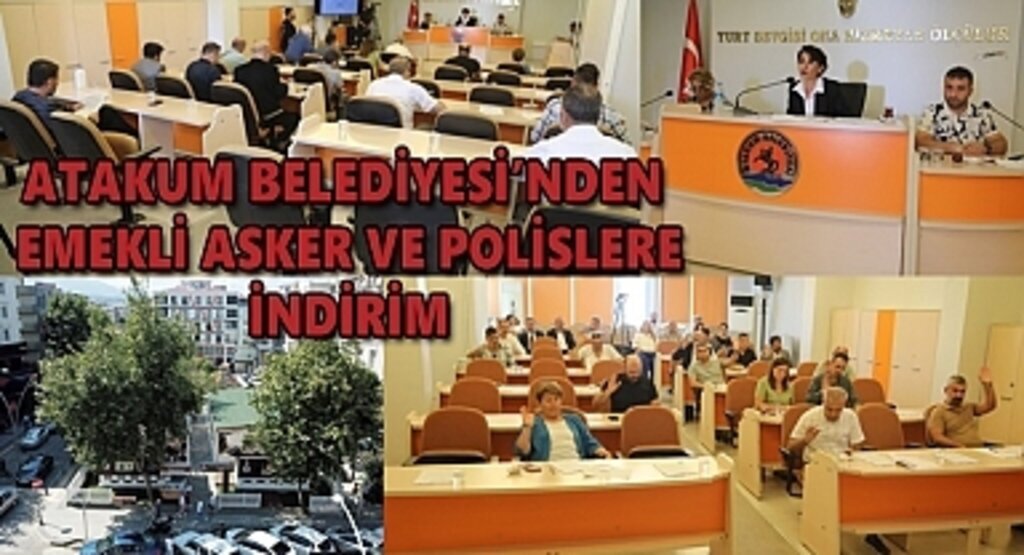 Atakum Belediyesi’nden emekli asker ve polislere indirim 