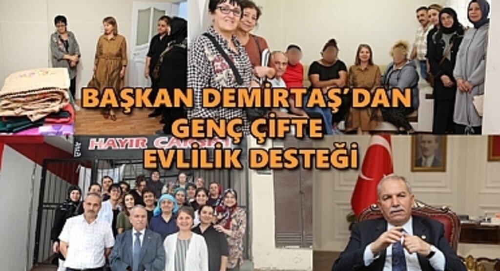 Başkan Demirtaş'dan genç çifte evlilik desteği