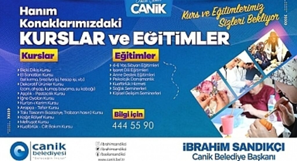 Canik Belediyesi Hanım Konaklarında Kayıtlar Başladı