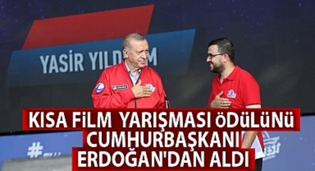 Canik Belediyesi Kısa Film Yarışması Ödülünü Cumhurbaşkanı Erdoğan’dan Aldı