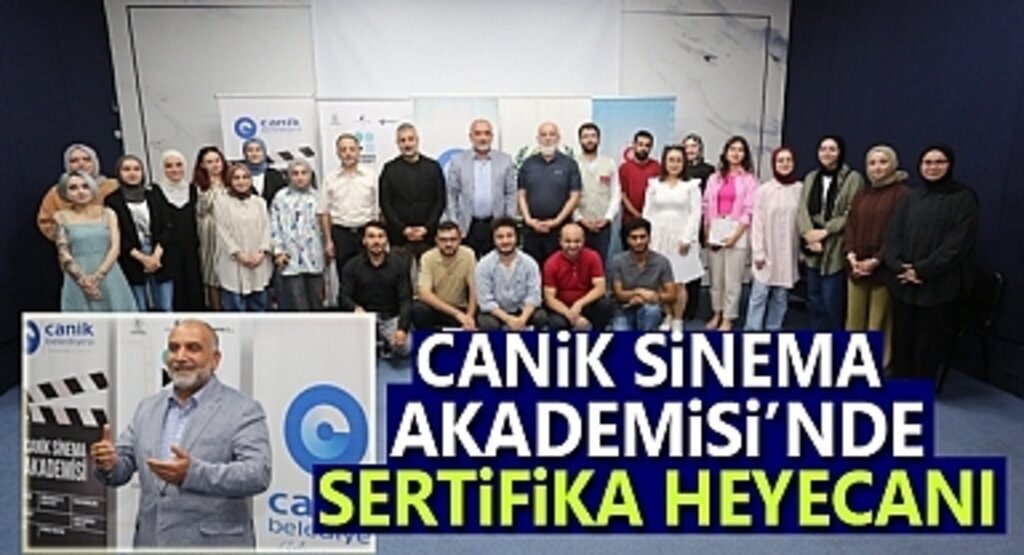 Canik Sinema Akademisi’nde sertifika töreni düzenlendi