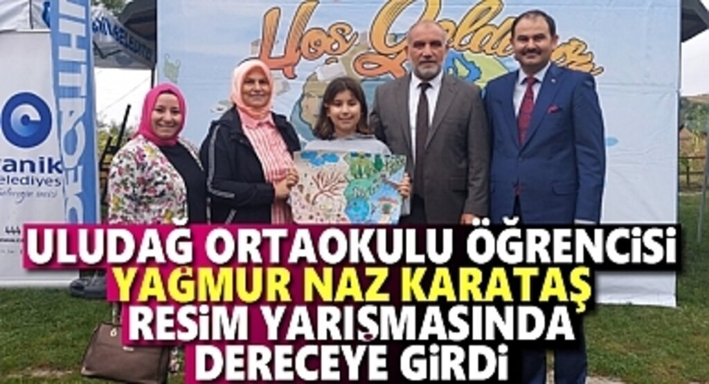 Canik Uludağ Ortaokulu Resim Yarışmasın'da Dereceye Girdi