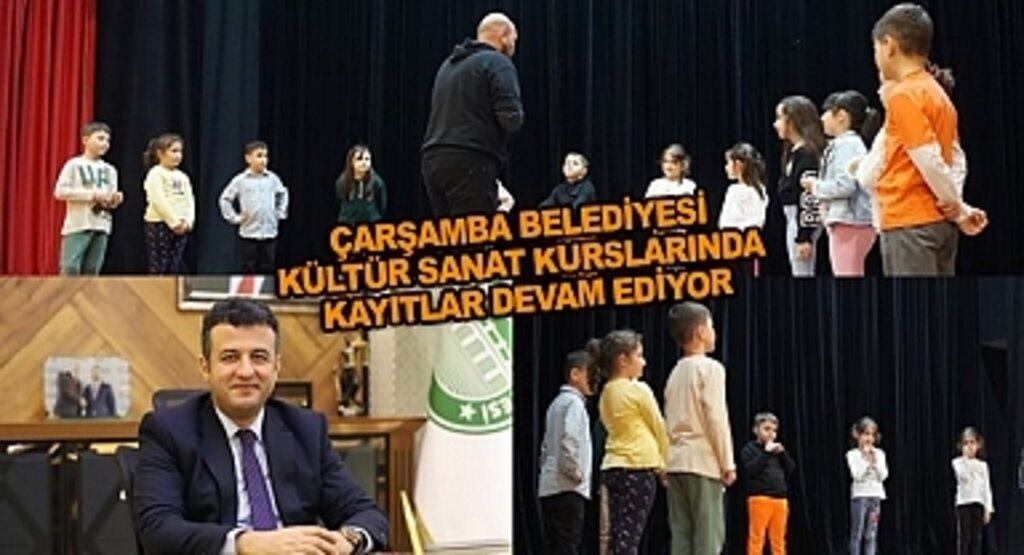 Çarşamba Belediyesi Kültür Sanat Kurslarında kayıtlar devam ediyor