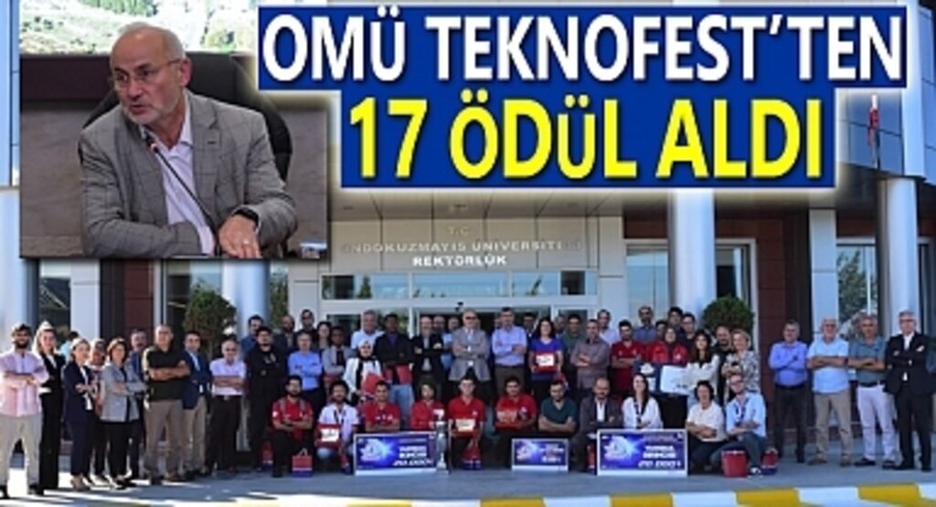 OMÜ TEKNOFEST'ten 17 Ödül almayı başardı