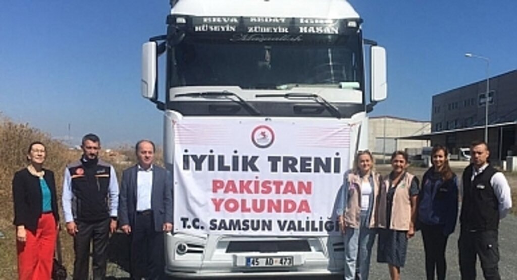 Samsun'dan Pakistan'a Yardım Tırları! Samsun Haber