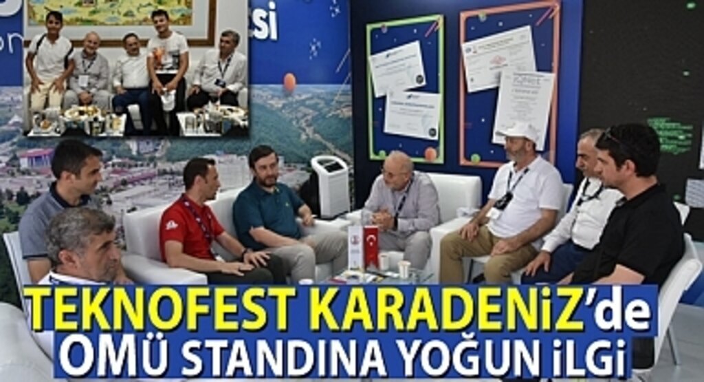 TEKNOFEST Karadeniz'de OMÜ standı misafirlerini ağırlamaya devam ediyor