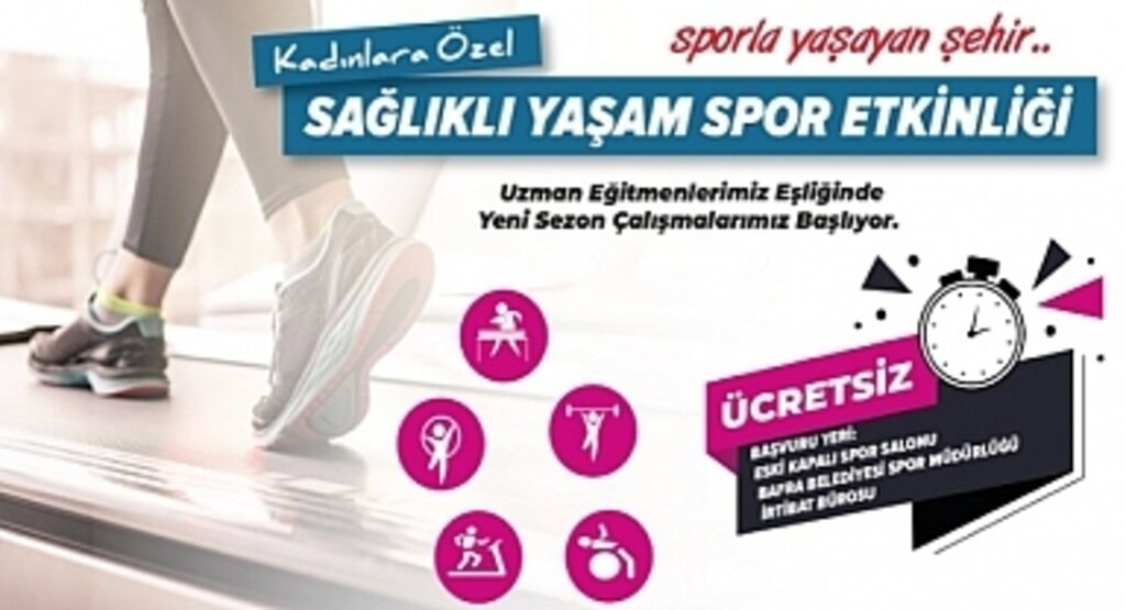 Bafra Belediyesi'nden Kadınlara Özel Sağlıklı Yaşam Etkinliği