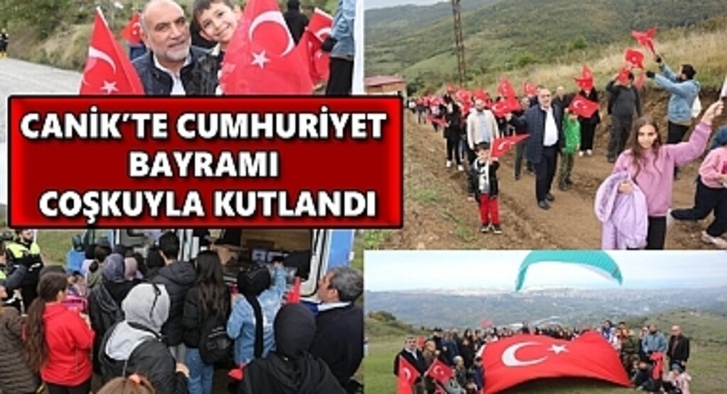 Canik’te Cumhuriyet Bayramı Coşkuyla Kutlandı