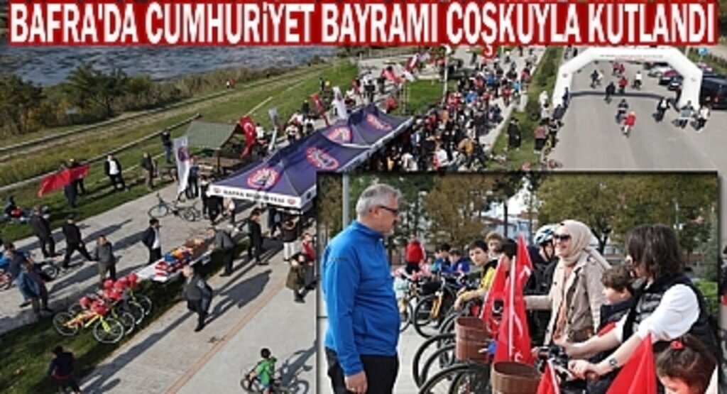 Cumhuriyet Bayramı Bafra'da Bisiklet Turu ile Kutlandı