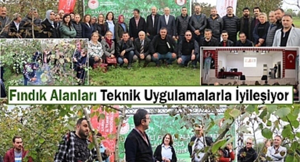 Fındık Alanları Teknik Uygulamalarla İyileşiyor Proje Eğitim Toplantısı Yapıldı