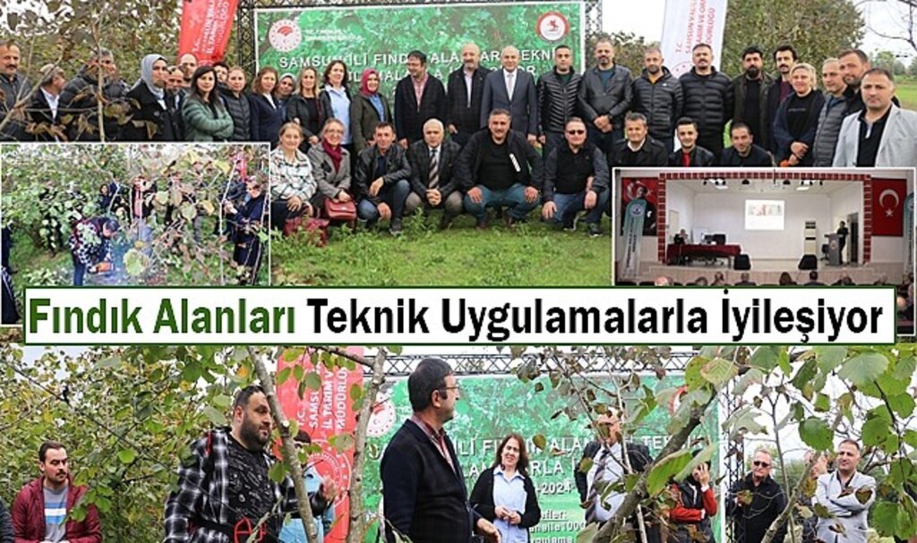 Fındık Alanları Teknik Uygulamalarla İyileşiyor Proje Eğitim Toplantısı Yapıldı